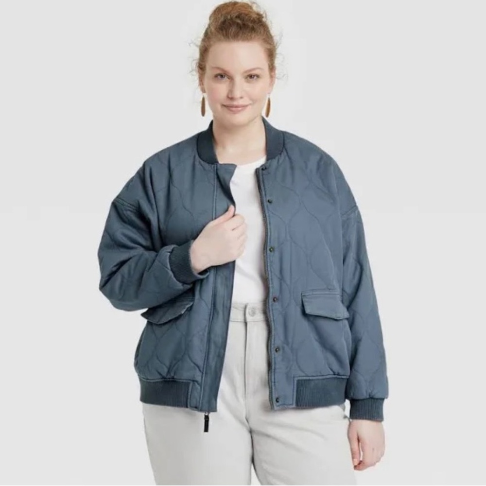 Universal Thread Quilted Bomber Jacket - Picture 7 of 8